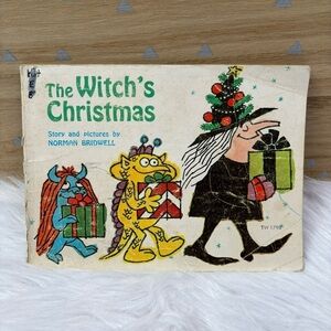 The Witch’s Christmas 1974 Paperback Children’s Book Norman Bridwell VERY WORN!!